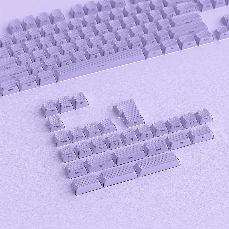 Purple Demon Wave OEM Side Printed Keycaps