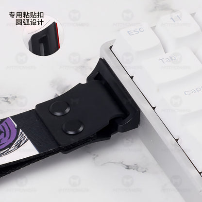 Anime Ribbon Straps with Adhesive And Installation Kit For Keyboard