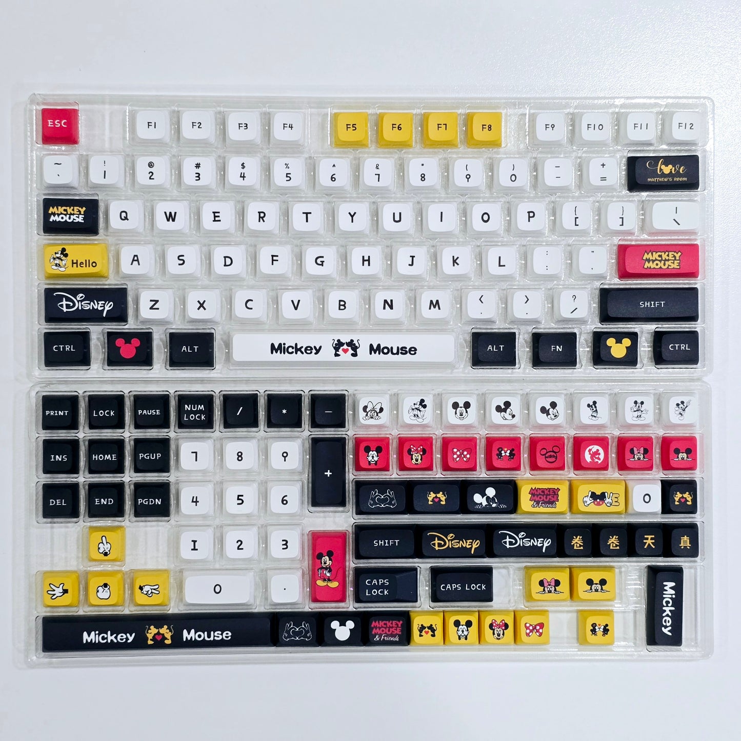 Mickey Mouse XDA PBT Keycaps