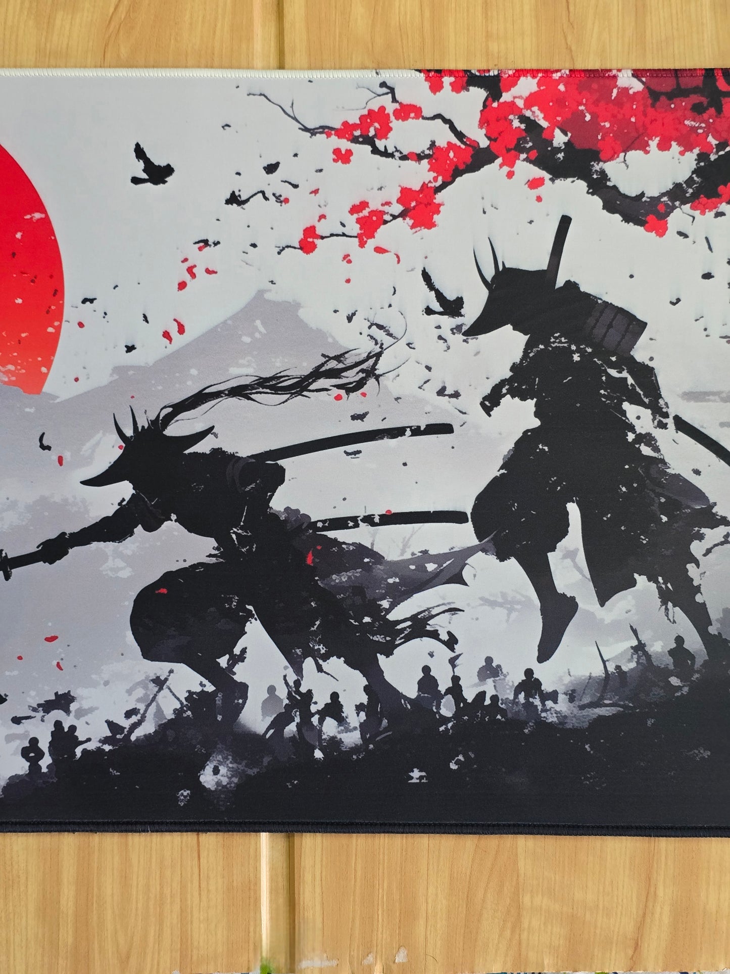 Samurai Fighters Under Red Moon Super Smooth XXL Deskmat