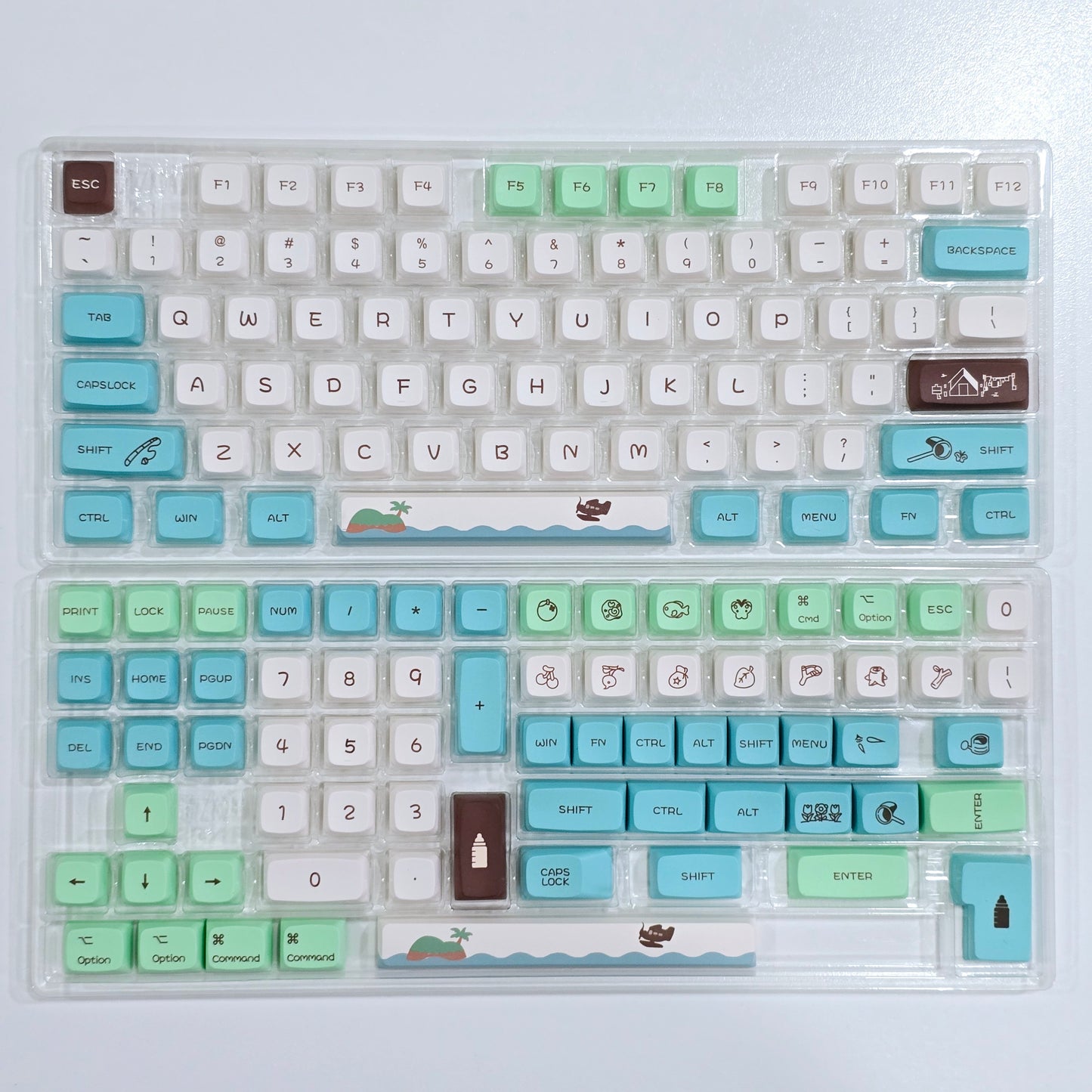 Animal Forest XDA PBT Keycaps Mac Compatible