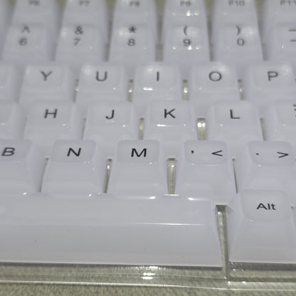 White Translucent Jelly MDA Keycaps