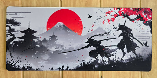 Samurai Fighters Under Red Moon Super Smooth XXL Deskmat