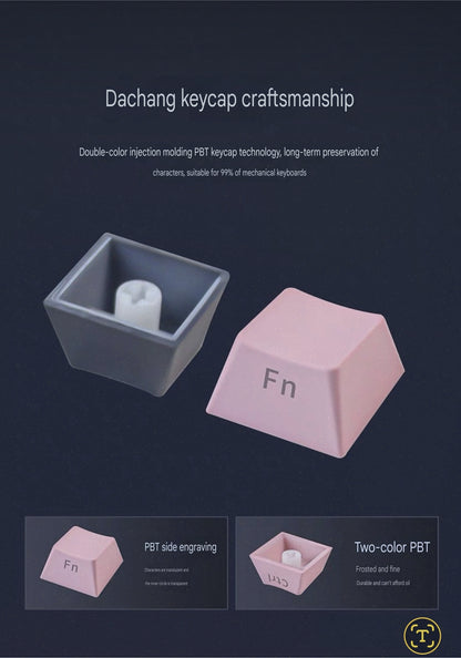 Strawberry Side Backlit OEM Doubleshot PBT Keycaps