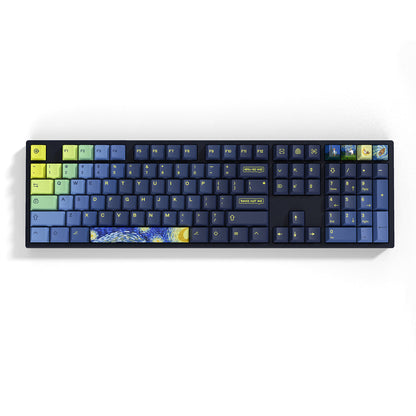The Starry Night Cherry PBT Keycaps