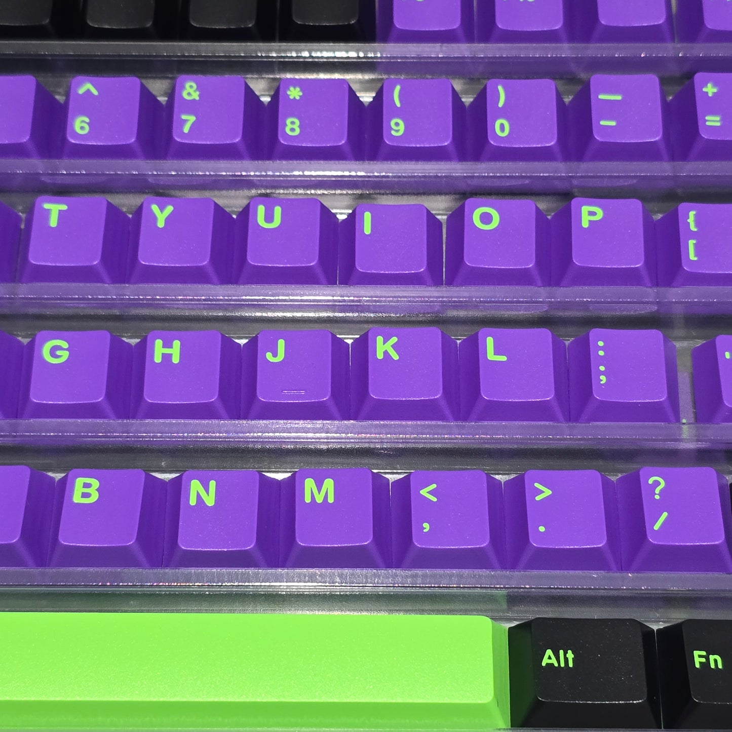 Neon Violet Quality Cherry Doubleshot Keycaps