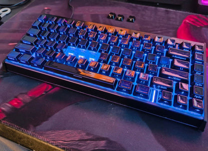 XVX Noir Side Shinethrough Glaze Ceramic Cherry Profile 120-Key Full Keycap Set