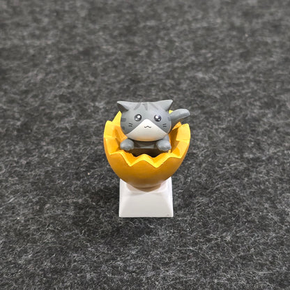 Adorable Cats In Egg Shell Artisan Keycaps
