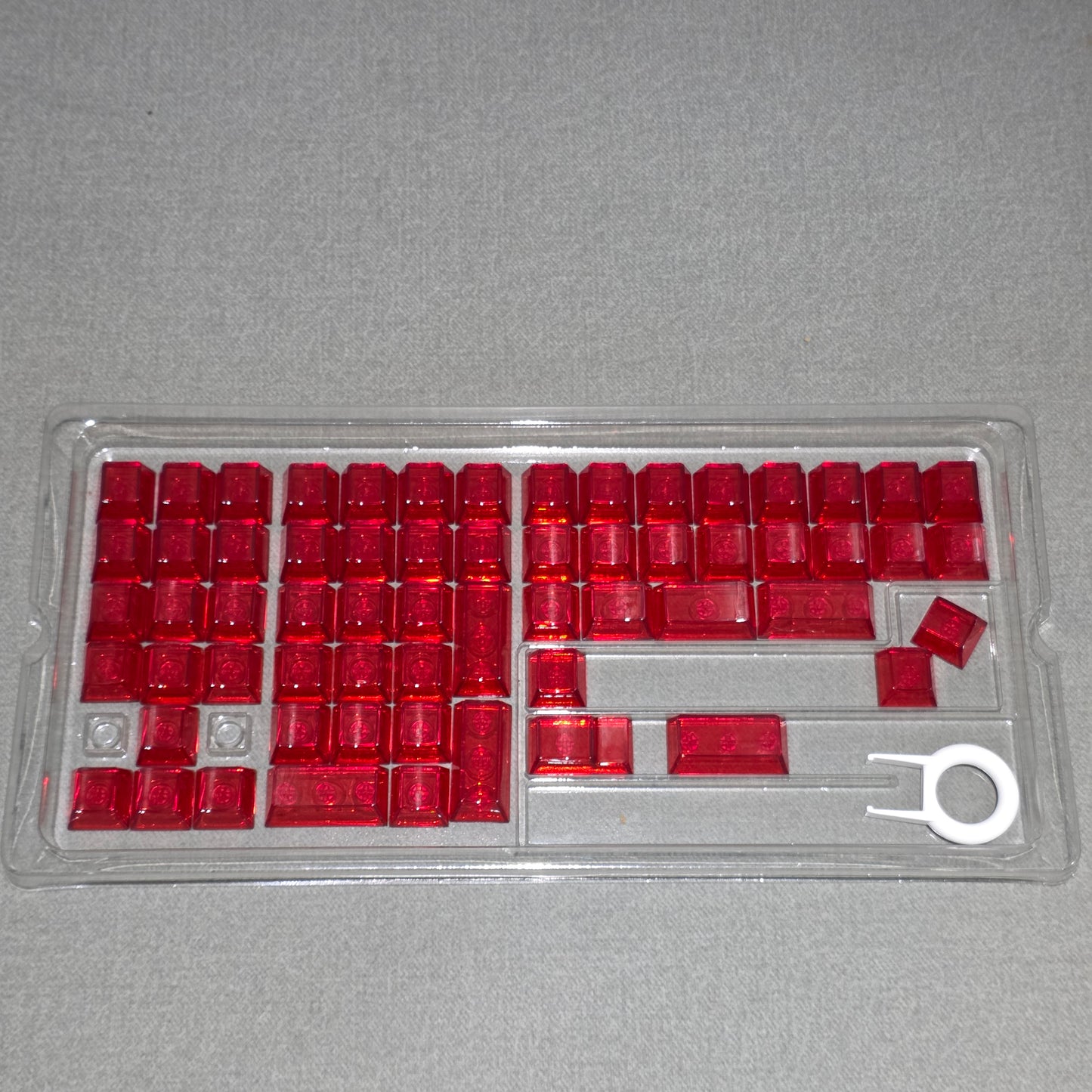 Crystal Blank Transparent Keycaps Full Set
