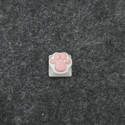 Silicon Cat Paw Heavy Metal Base Artisan Keycap 1u