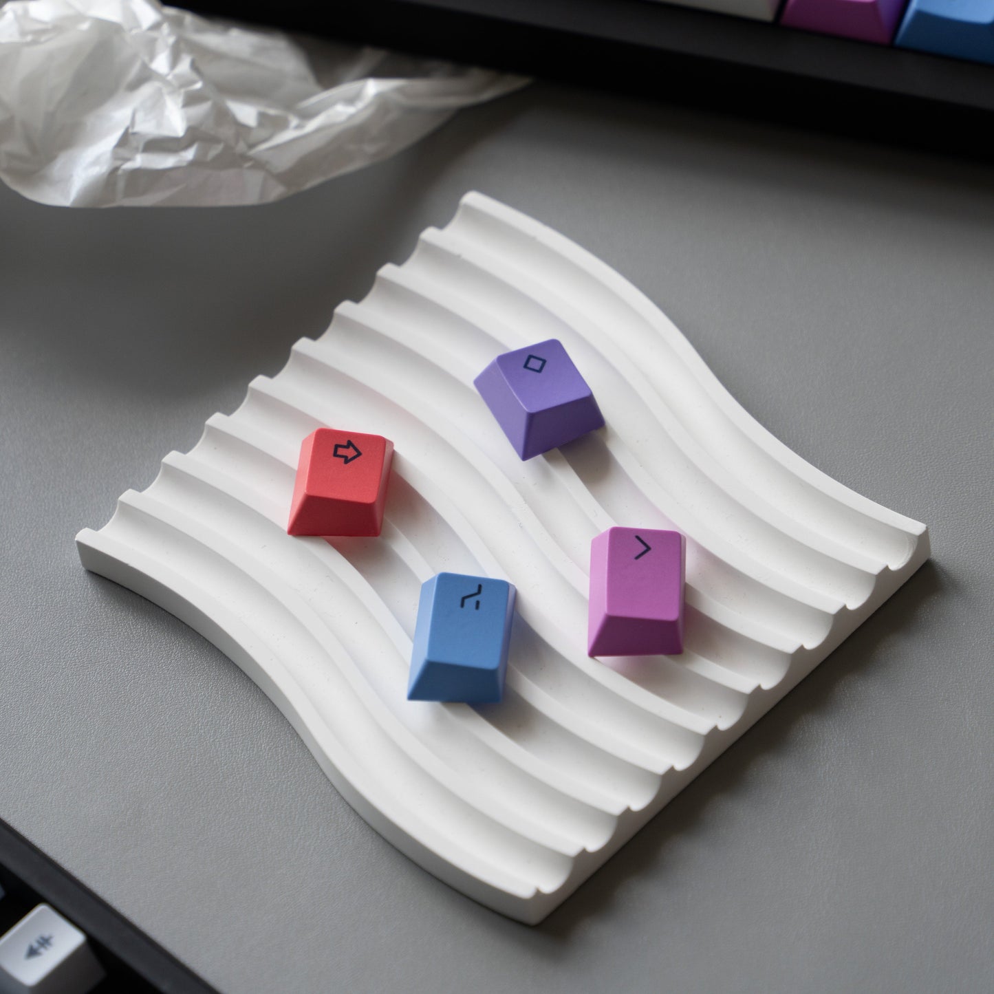 Spark Inspired Premium Cherry PBT Keycaps With High Quality Keys Storage Box