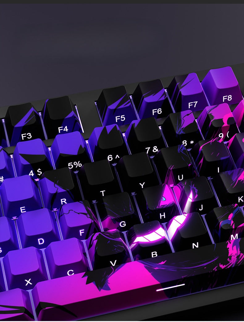 Gengar Side Backlit Cherry Doubleshot Keycaps