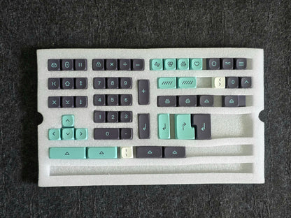 Geoma Light Cyan XDA PBT Clone Keycaps