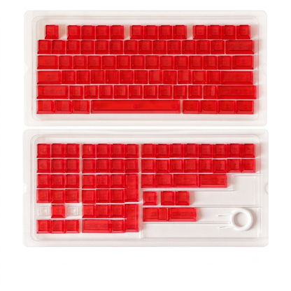 Crystal Blank Transparent Keycaps Full Set