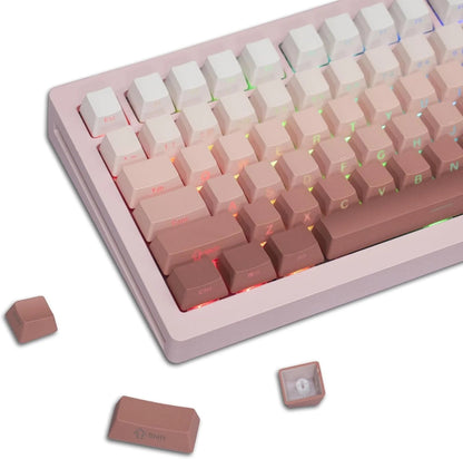 Backlit Copper Blush  Gradient Side Backlit Keycaps XVX Version