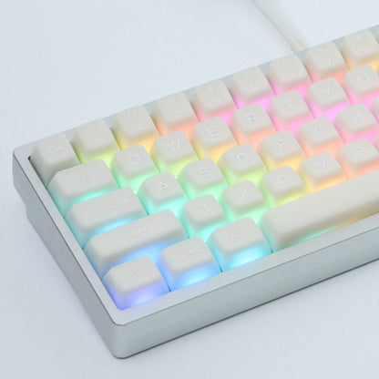 White Jade Translucent SA Profile Doubleshot Keycap