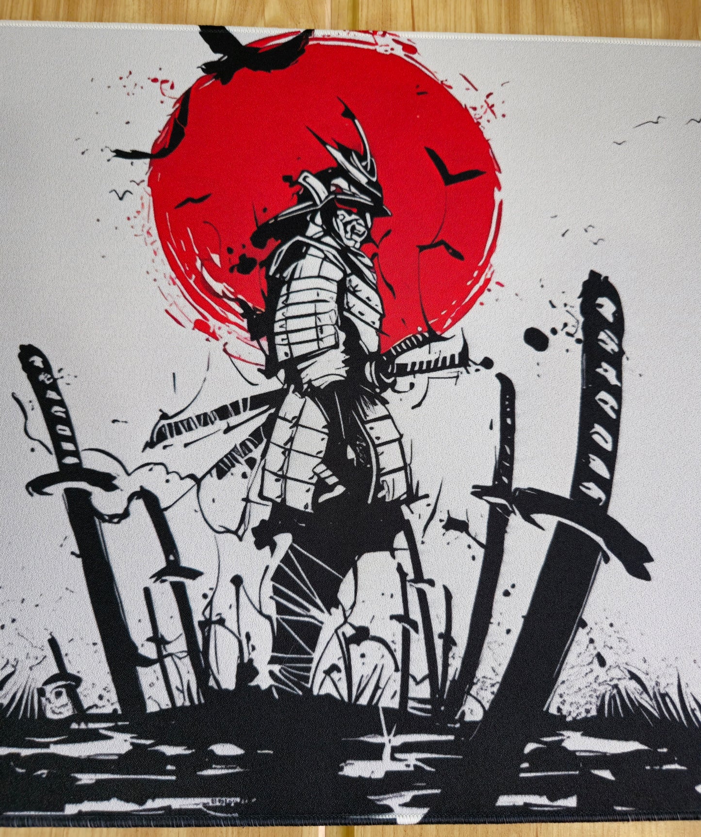 Bushido Under Red Moon Premium Control Surface Deskmat