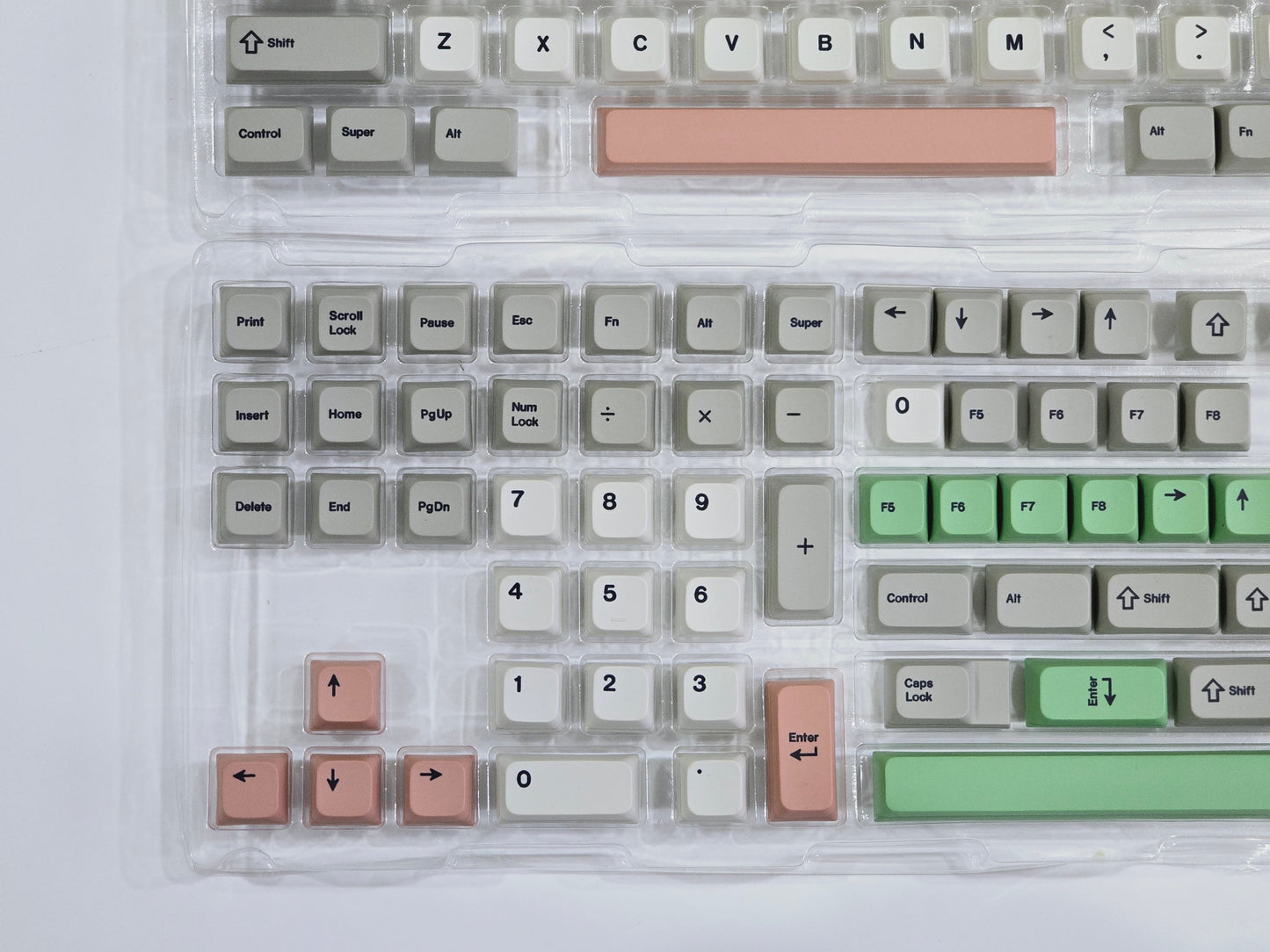 Retro XDA PBT Keycaps BB Version