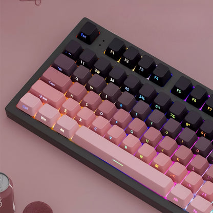 Strawberry Side Backlit OEM Doubleshot PBT Keycaps