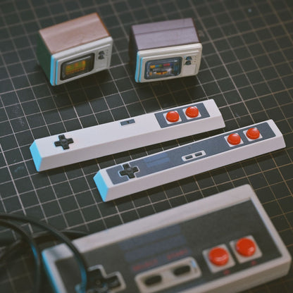 Retro Spacebar Keycaps Classic Controller-Shaped Space Bar ABS 6.25U OEM Profile