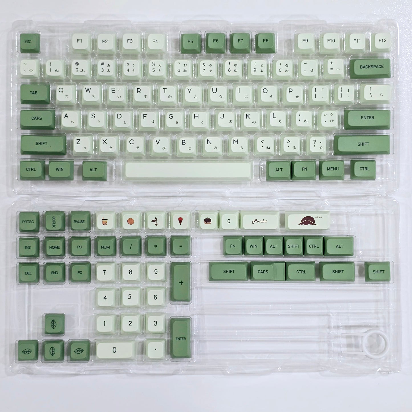 Matcha Japanese XDA Thick PBT Keycaps