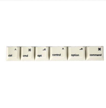 6pc Apple Mac Modifier Keycap Cherry Profile PBT Free Shipping