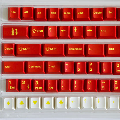 Classic Red Quality Cherry Doubleshot PBT Keycaps