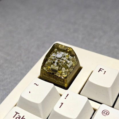 Ancient Egypt Temples Resin Handmade Artisan Keycap 1u