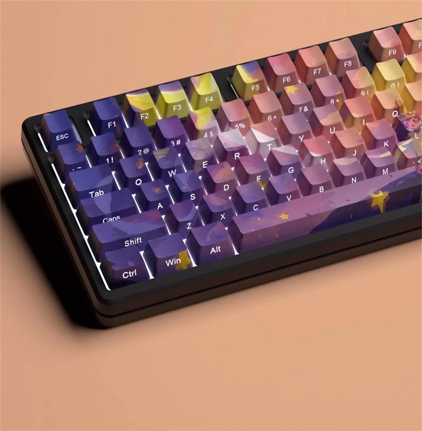 Polaris Side Backlit Doubleshot Cherry PBT