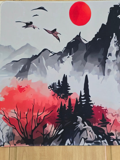 Cherry Blossom Landscape Smooth XXL Deskmat