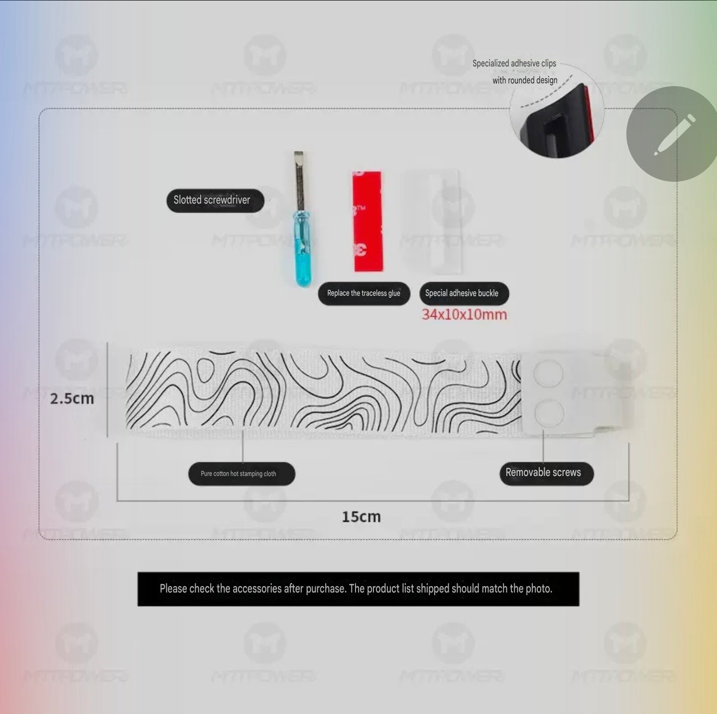 Valorant Topography Wooting Style Ribbon Straps Kit For Keyboard