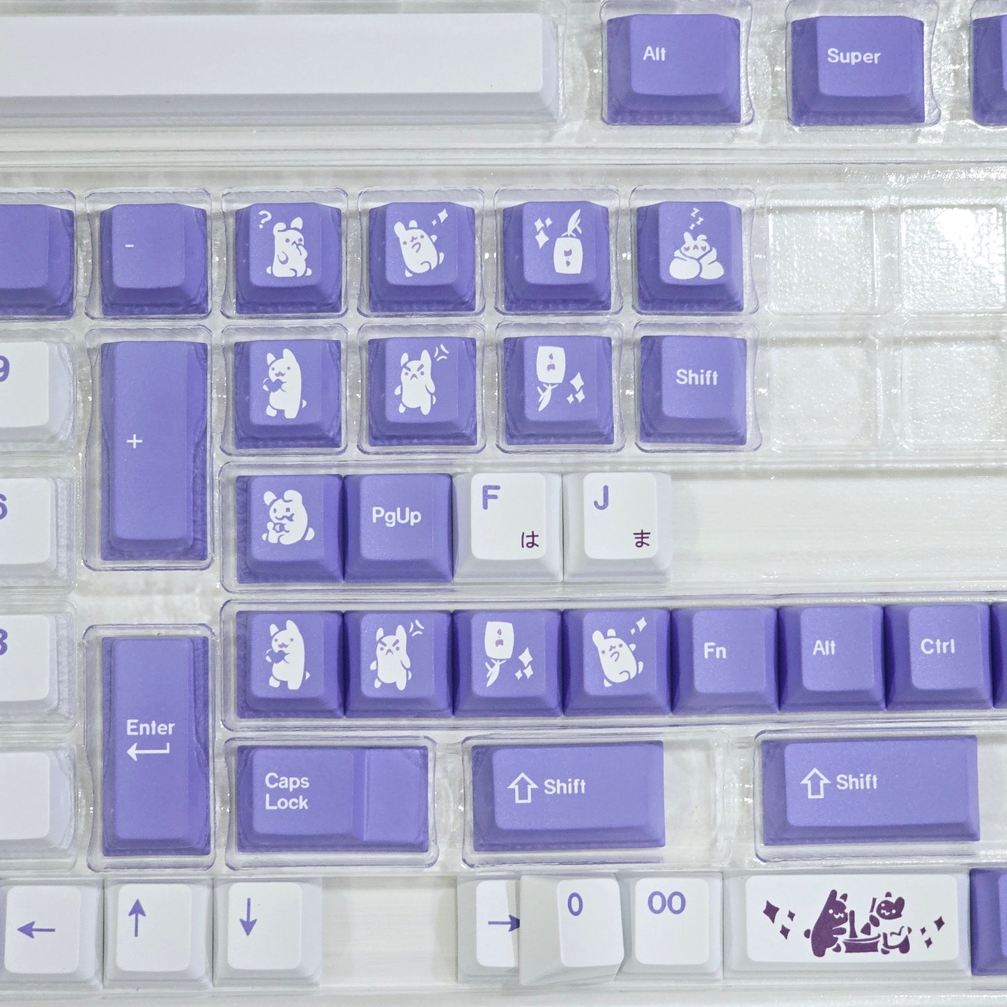 Rabbit Cherry PBT Keycaps