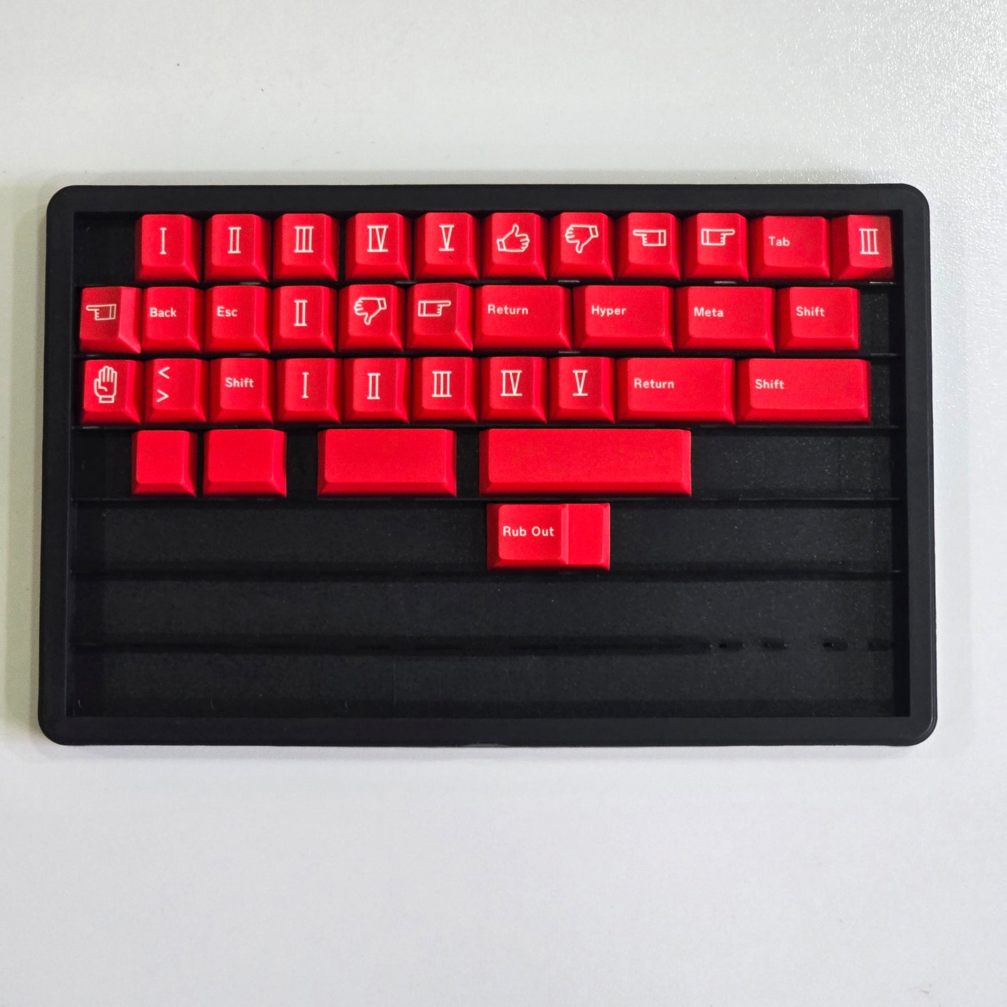 Scarlet Inspired Premium Cherry PBT Keycaps With High Quality Keys Storage Box