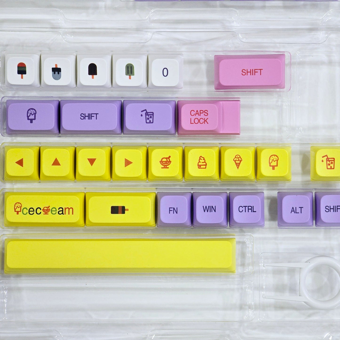 Ice Cream XDA PBT Keycaps BB Version