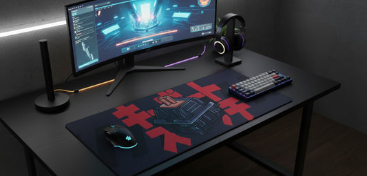 Red Black Switch Smooth XXL Deskmat