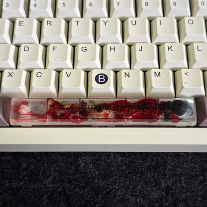 Samurai Sword Resin Spacebar Artisan Keycap  (Read Description)