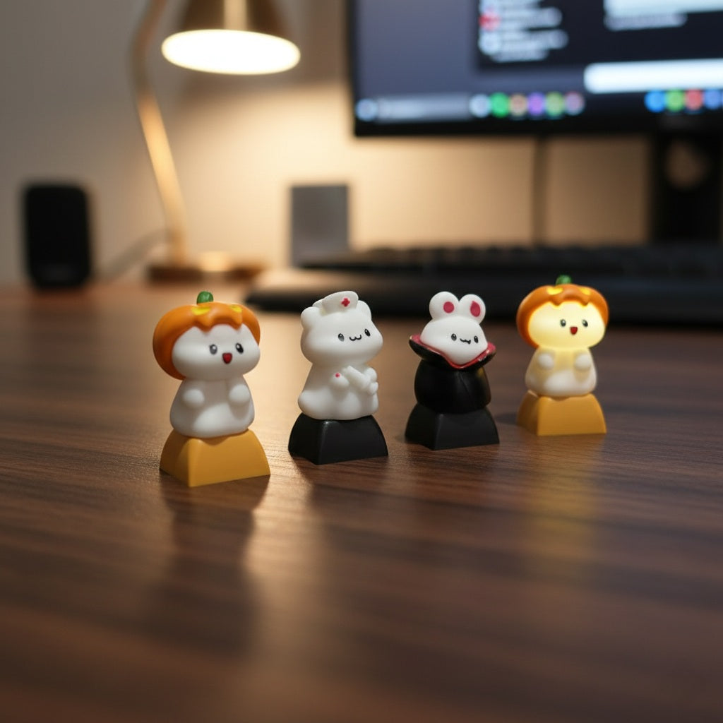 Miniature Rabbit Kittens Keycaps