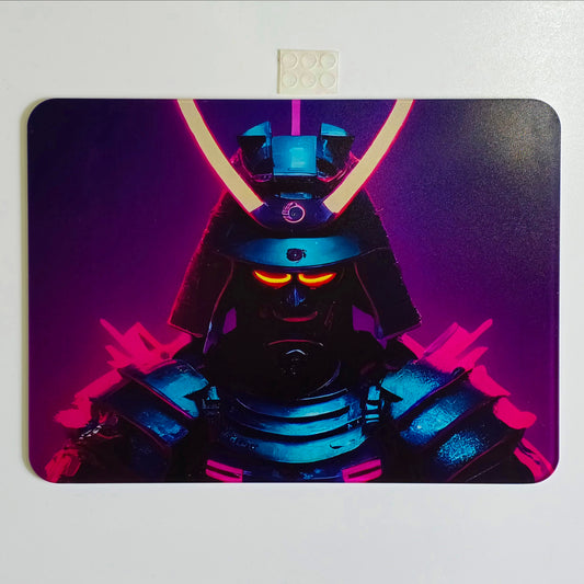 Glass Gaming Mousepad CyberPunk Samurai 35x26x3.2mm