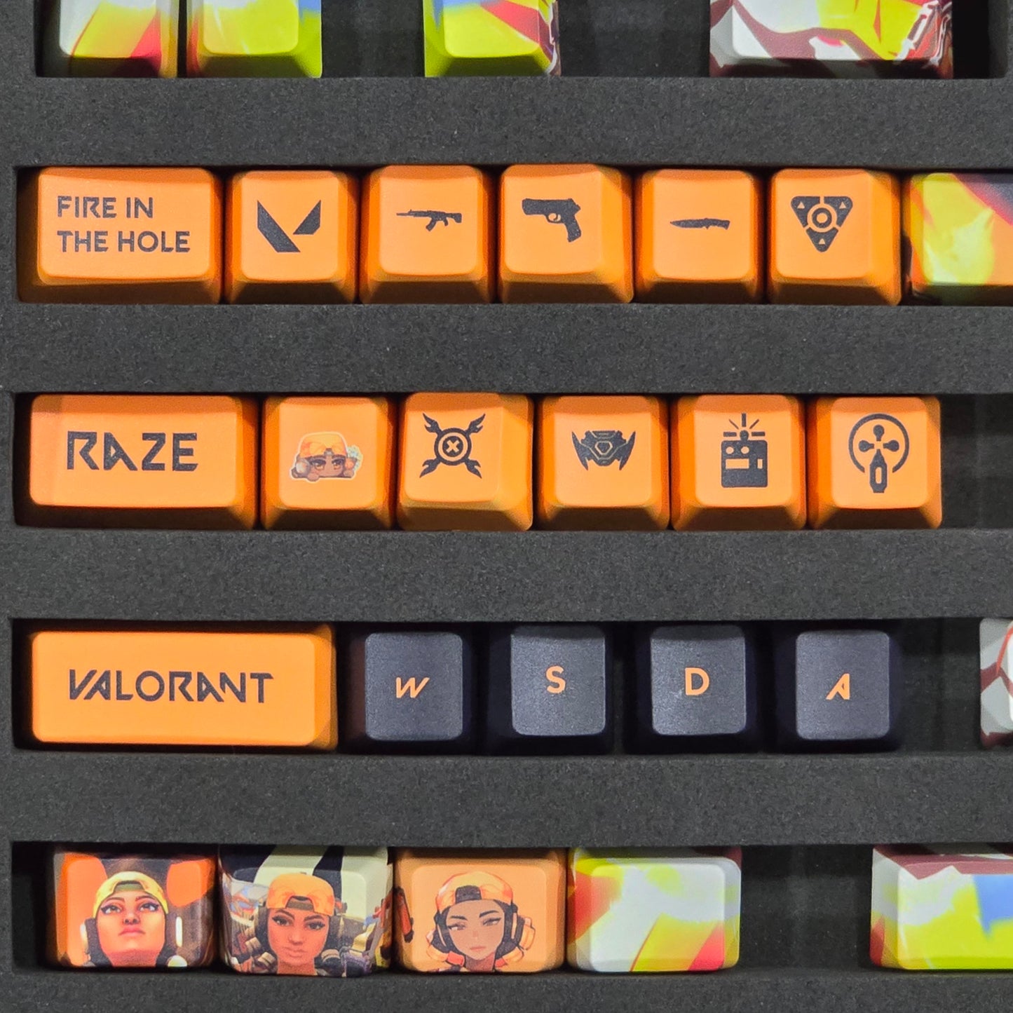 Valorant RAZE Special Edition High Quality Keycaps 33 Keys