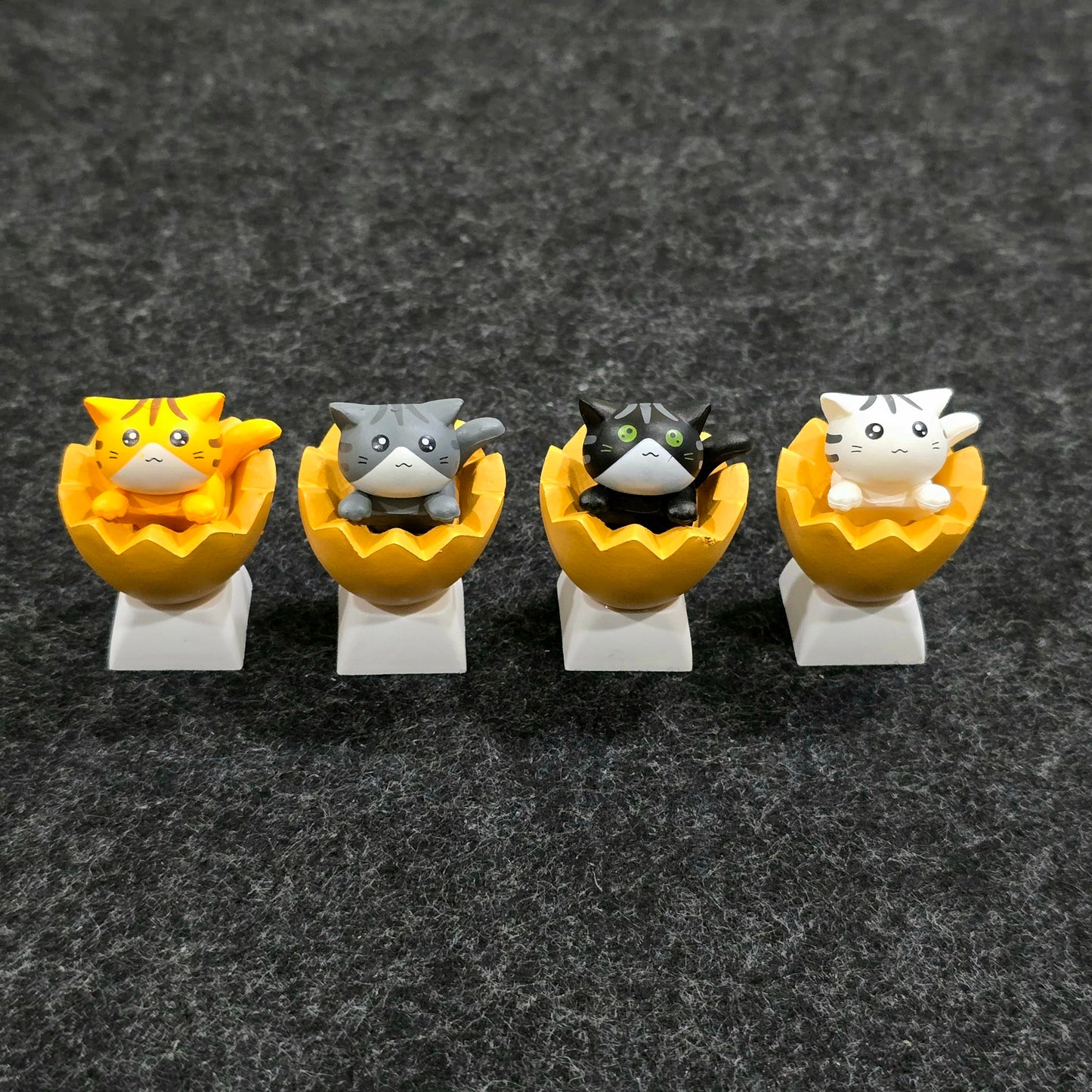 Adorable Cats In Egg Shell Artisan Keycaps