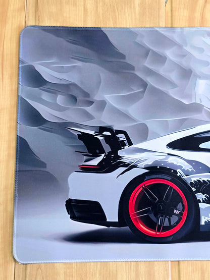 Porsche GT3 RS White Smooth XXL Deskmat