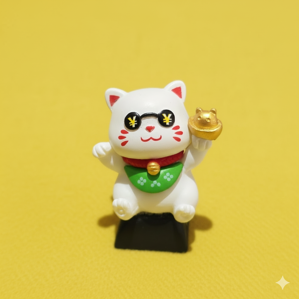 Lucky Cats Artisan Keycaps