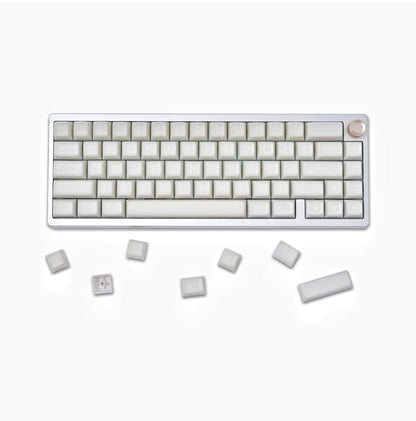 White Jade Translucent SA Profile Doubleshot Keycap