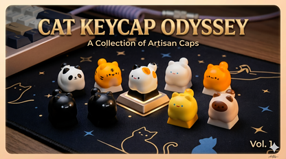 Neko Atsume The Chonky Cats Artisan Series Keycaps
