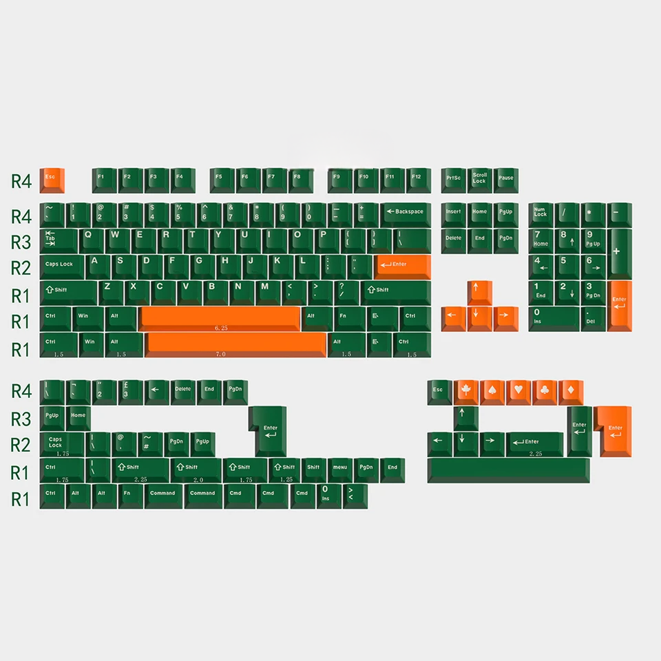 Classic Emerald Quality Cherry PBT Doubleshot Keycaps