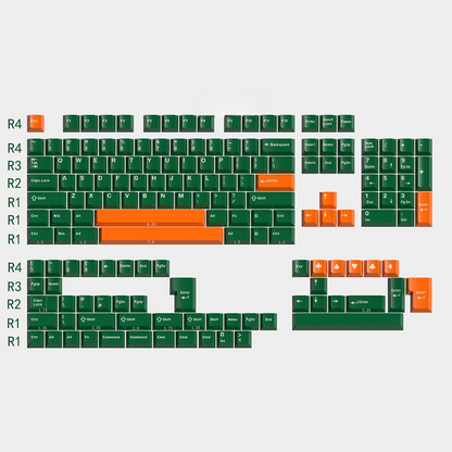 Retro Racing Quality Cherry Doubleshot Keycaps