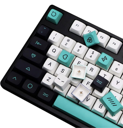 Geoma Light Cyan XDA PBT Clone Keycaps