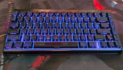 XVX Noir Side Shinethrough Glaze Ceramic Cherry Profile 120-Key Full Keycap Set