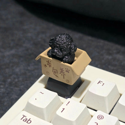 Puppy In Basket Resin Artisan Keycap