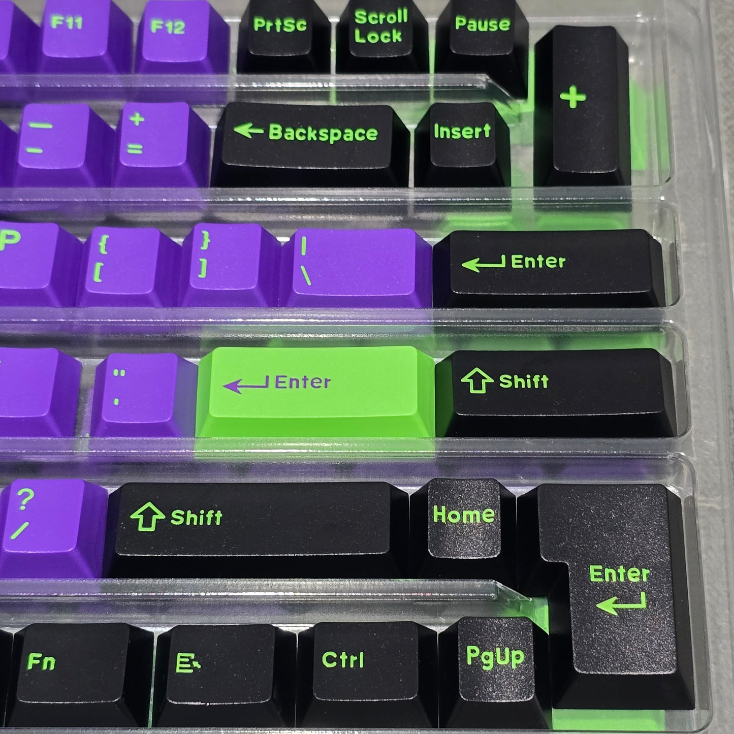 Neon Violet Quality Cherry Doubleshot Keycaps